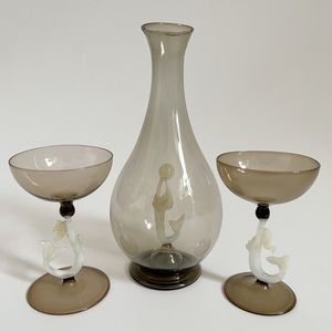 Fritz Lampl Bimini Mermaid Decanter Set